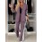 Plus Size, Women's Autumn Winter Coat, High-End Contrast Striped Suit Set, Loose & Slim-Fitting Professional Casual Blazer Two-Piece, Autumn Winter Women's Long-Sleeve Lapel Casual Suit Set, Machine Washable & Dry Cleanable