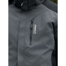 Women's 3-in-1 Ski Jacket - Color Block, Windproof & Waterproof with Hooded Outerwear for Winter Sports