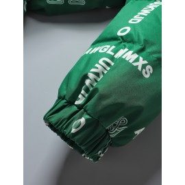 Women's Fashion Outdoor Softshell Jacket With Unique Letter Pattern, High Collar, Autumn/Winter Sports Style