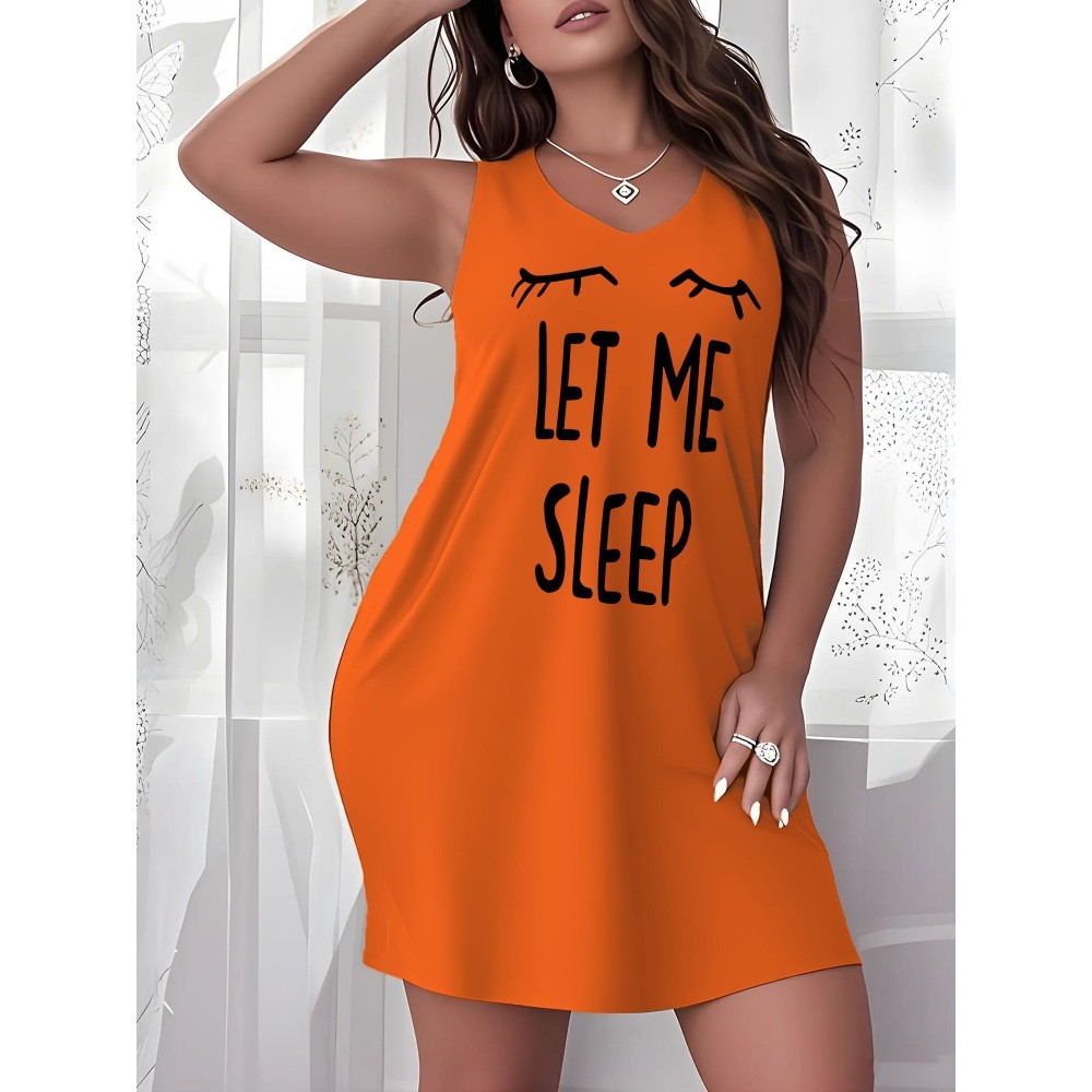 New Enlarged Version of Women'S Nightgown, Loose And Comfortable, Fashionable Women'S Dress